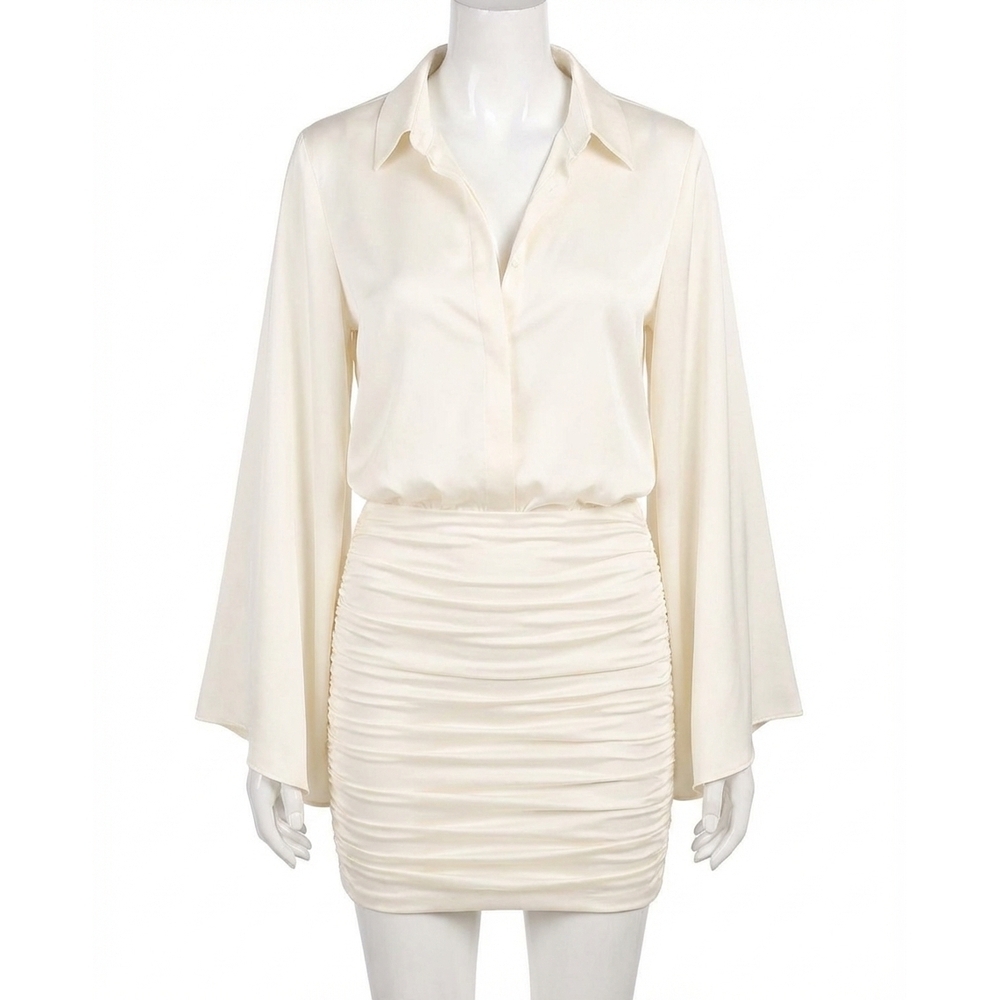 NEW RAMY BROOK tara mini dress in ivory
